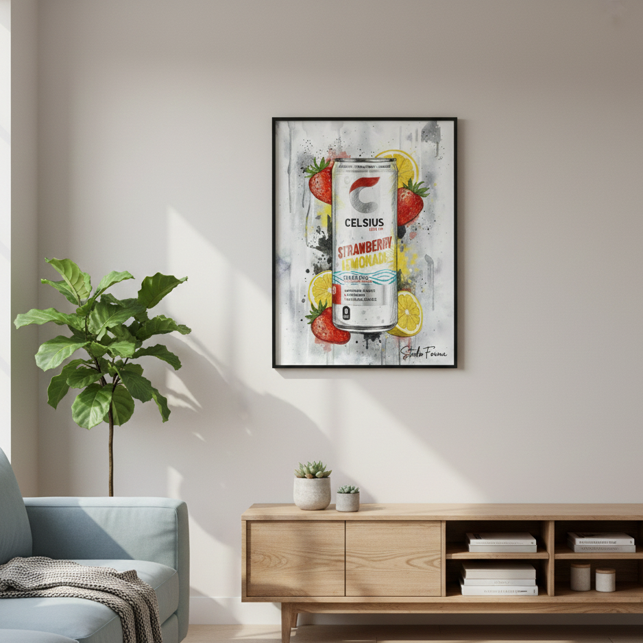 Celsius Strawberry Lemonade-Poster
