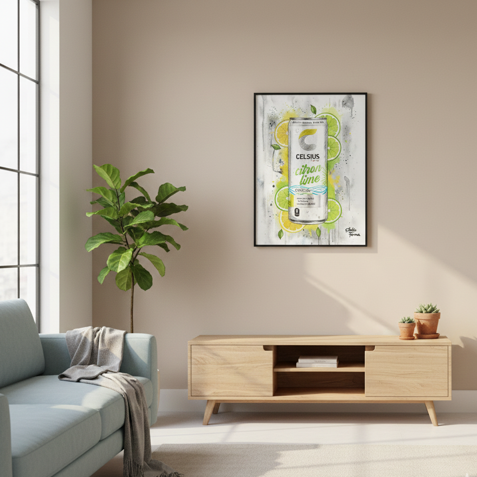 Celsius Citron Lime-Poster