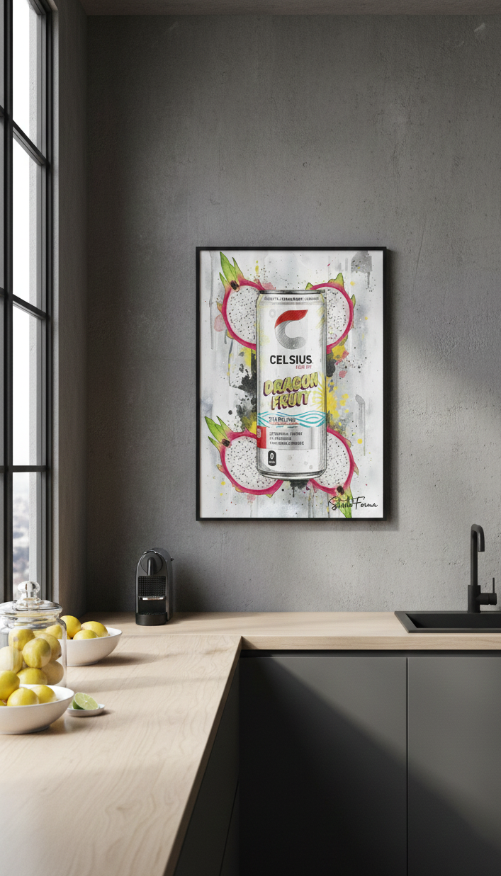 Celsius Dragon Fruit-Poster
