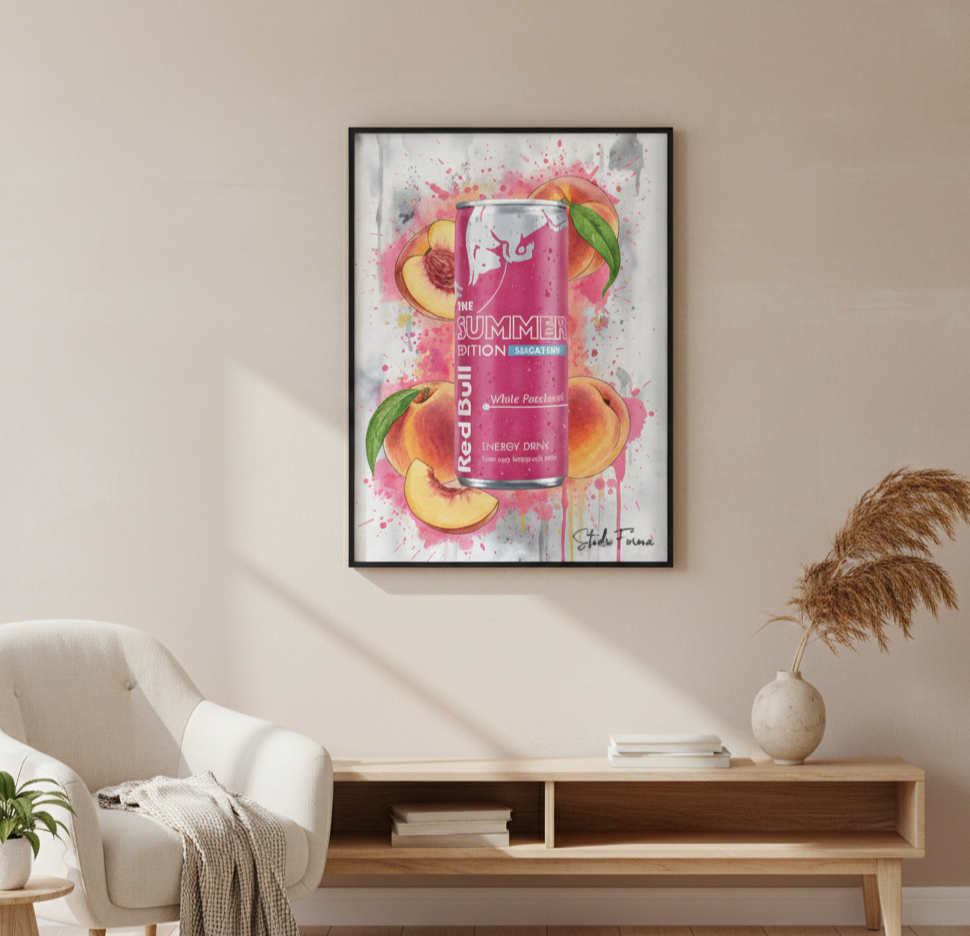 Redbull White Peach-Poster