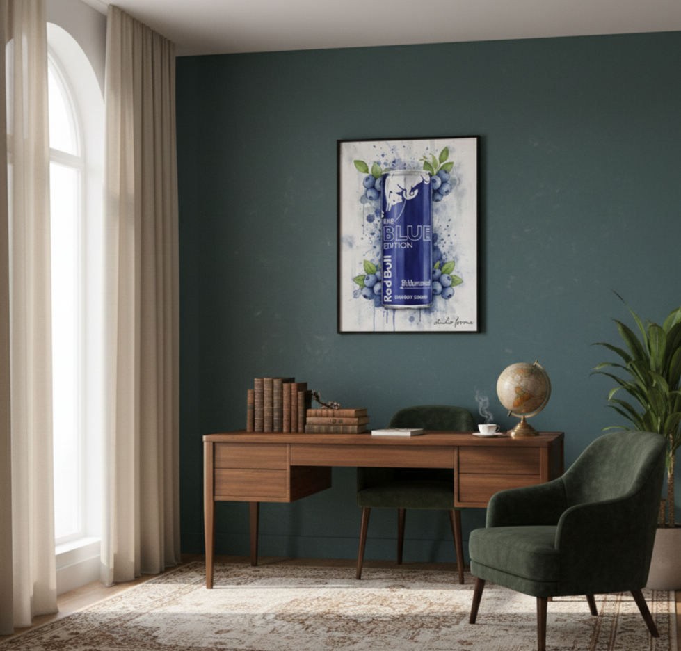 Redbull Blåbär-Poster