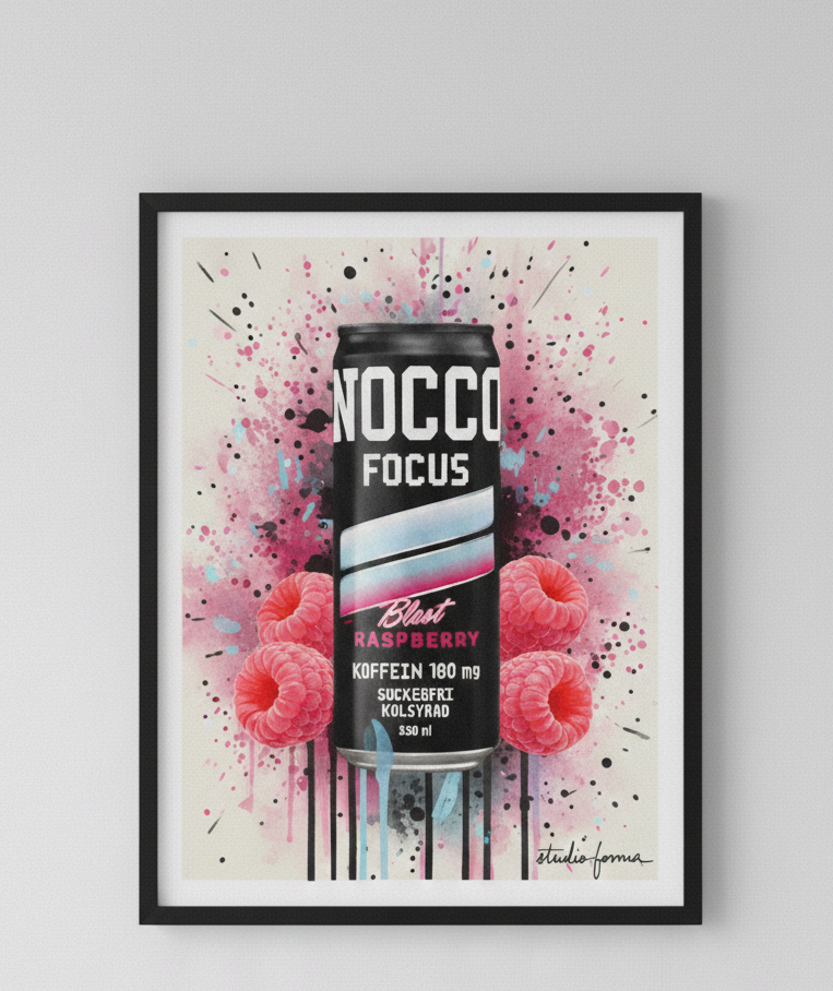 Nocco Rasberry Blast-Poster