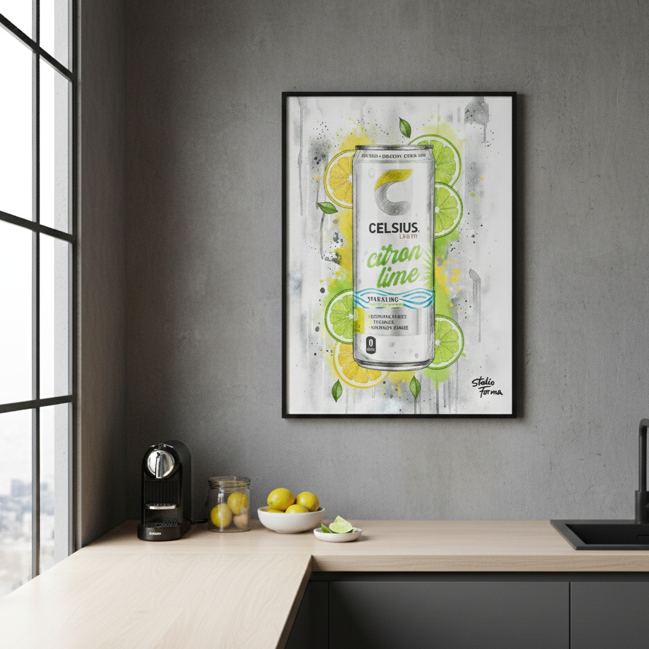 Celsius Citron Lime-Poster