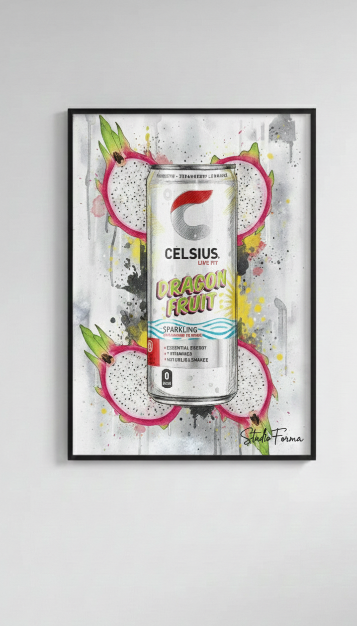 Celsius Dragon Fruit-Poster