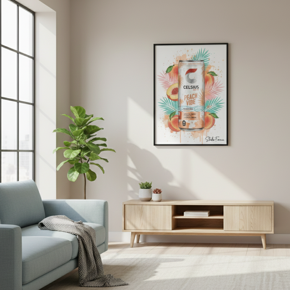 Celsius Peach Vibe-Poster