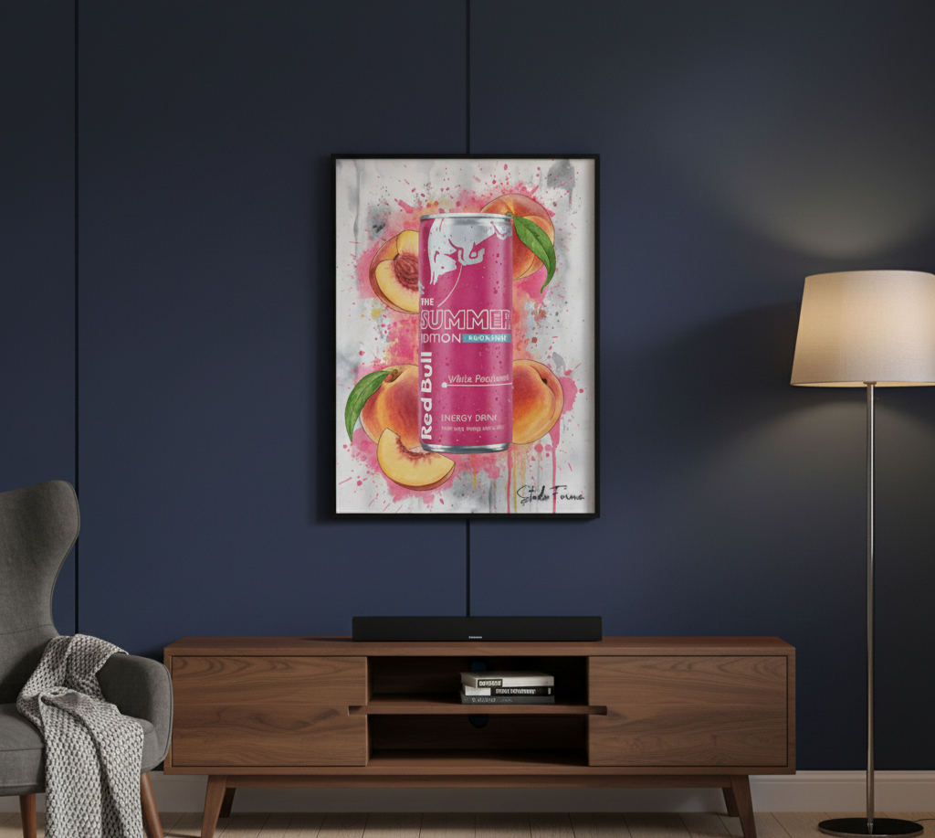 Redbull White Peach-Poster