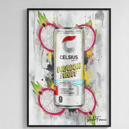 Celsius Dragon Fruit-Poster