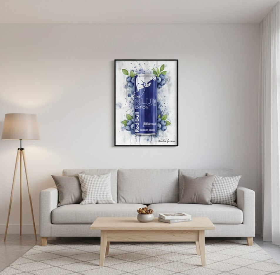 Redbull Blåbär-Poster